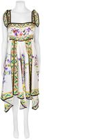 Thumbnail for your product : Dolce & Gabbana Majolica Print Silk Dress