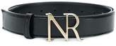 Nina Ricci branded buckle belt 