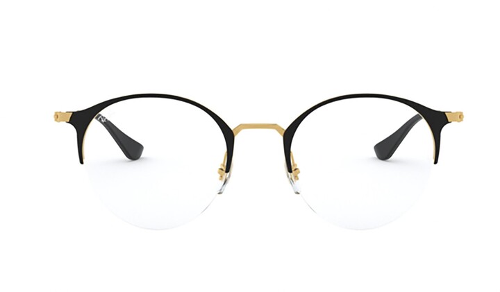 ray ban semi rimless glasses