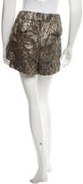 Thumbnail for your product : Isabel Marant Metallic Silk High-Rise Shorts w/ Tags
