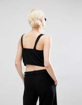 Thumbnail for your product : Monki Button Up Bralet