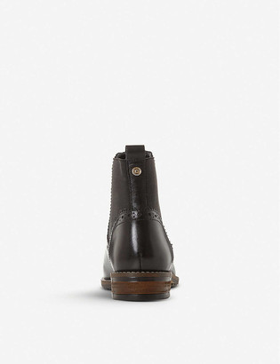 Dune Quant brogue-detail leather Chelsea boots