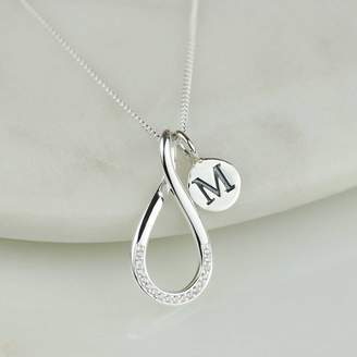 Nest Personalised Silver Infinity Necklace