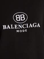 Thumbnail for your product : Balenciaga Logo Embroidered Wool Sweater - Womens - Black
