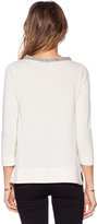 Thumbnail for your product : Autumn Cashmere Jeweled Neck Trapeze Sweater