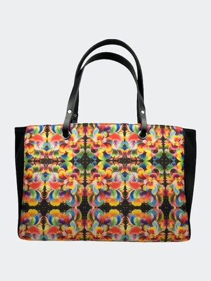 Perrie Faux Leather Floral Print Tote Handbag MSRP $79 Style & Co 