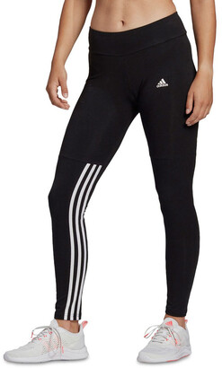 adidas 3-Stripe Cotton Elastane Legging Black