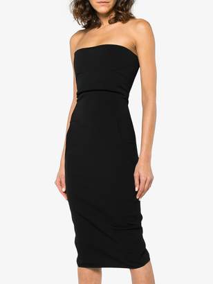Rick Owens strapless fitted mid-length dress