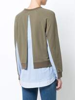 Thumbnail for your product : Derek Lam 10 Crosby Long Sleeve 2-in-1 with Shirting Combo