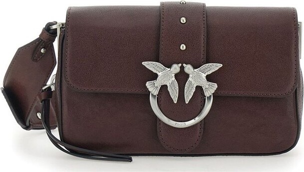 Pinko Mini Love Slouchy Shoulder Bag