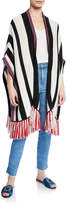 Thumbnail for your product : Figue Odessa-Striped Fringe Trim Shawl