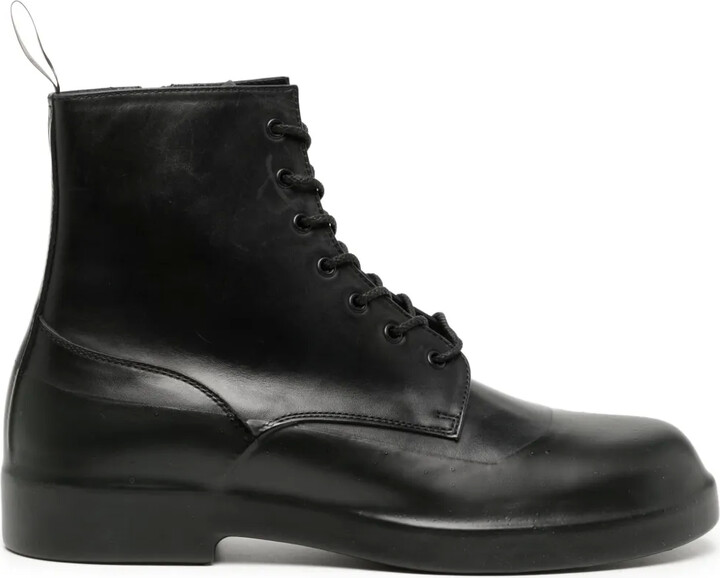 TAKAHIROMIYASHITA TheSoloist. Lace-Up Ankle-Length Leather Boots
