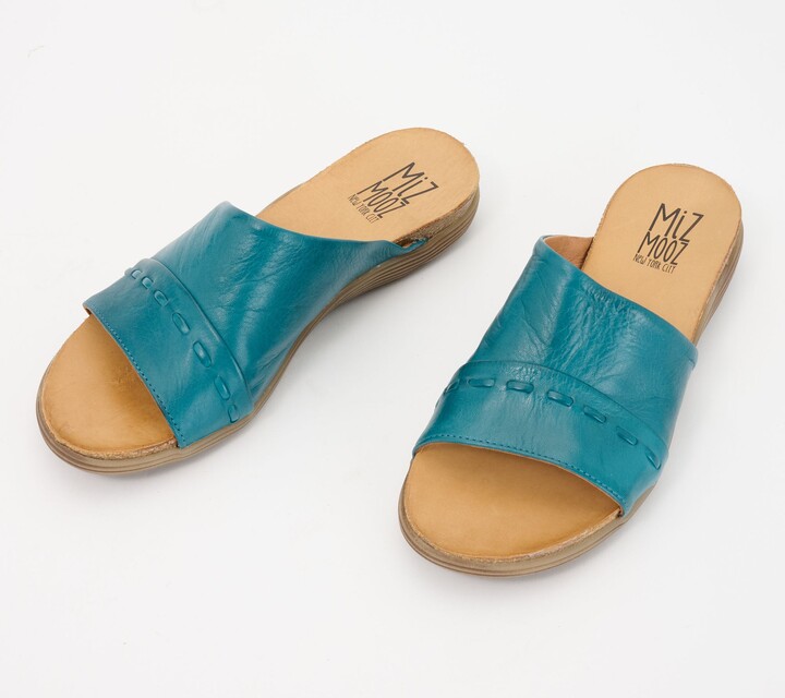 Miz Mooz As Is Leather Slide Sandals - Mae