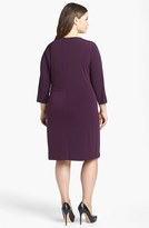 Thumbnail for your product : Calvin Klein Jersey Faux Wrap Dress (Plus Size)