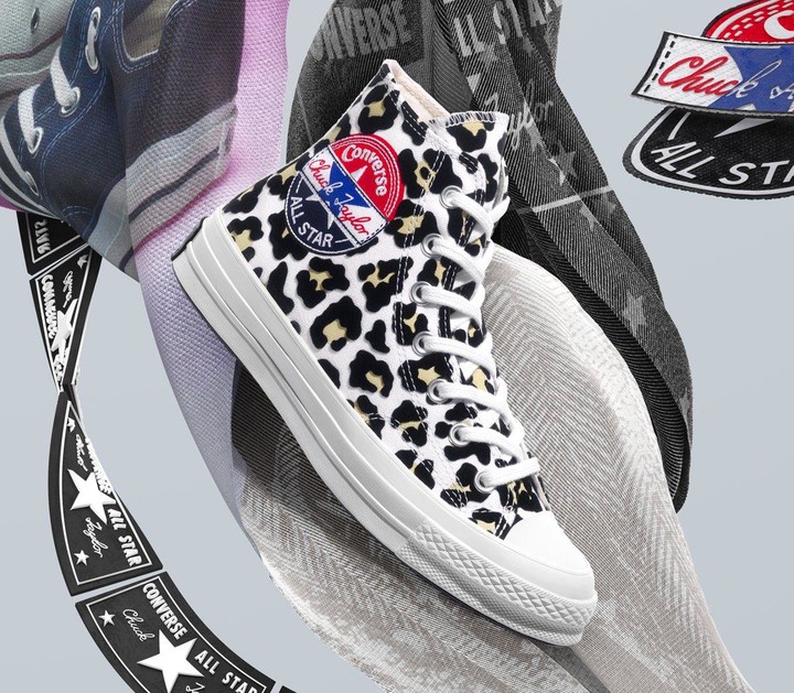 leopard print trainers converse