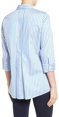 Foxcroft Gigi Non-Iron Stripe Sateen Tunic Shirt