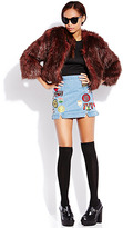 Thumbnail for your product : Forever 21 Throwback Patches Denim Skirt