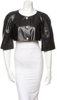 Thumbnail for your product : Chanel Leather Bolero Jacket