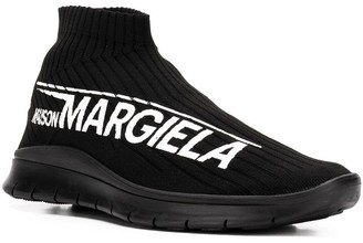 Maison Margiela Logo Print Sock Sneakers