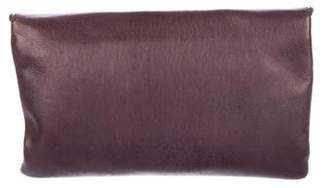 Marc Jacobs Metallic Leather Flap Clutch