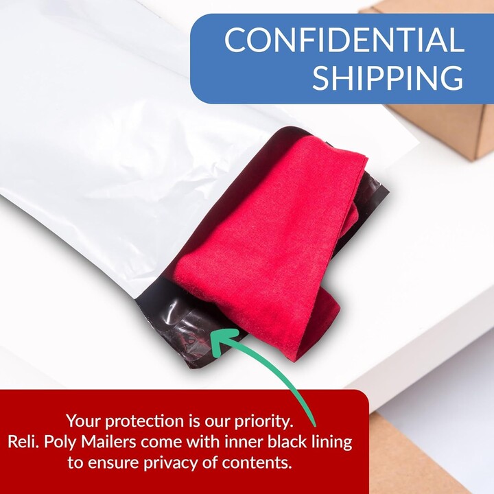 Temu Poly Mailers | Envelopes | White Packaging Bags For Shipping | Non-padded Polymailers, Self Sealing Shipping Bags For Clothing, Bulk (white)