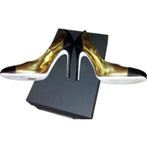 Thumbnail for your product : Giambattista Valli Gold Patent leather Heels