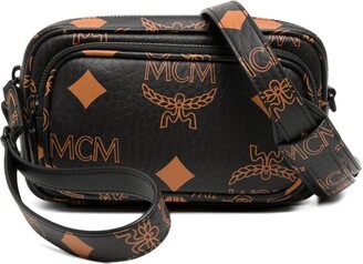 MCM Brown Apple Wing Visetos Crossbody Bag Multiple colors Beige Leather  Pony-style calfskin ref.438543 - Joli Closet