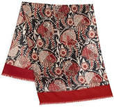 Thumbnail for your product : Tory Burch Birds of Paradise Wool Scarf