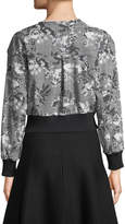 Thumbnail for your product : Rachel Roy Baldwin Floral\/Check Bomber Jacket