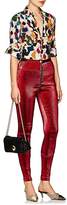 Thumbnail for your product : Area Women's Esme Stretch-Lamé Zip-Front Leggings - Red