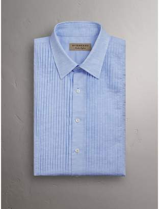 Burberry Modern Fit Linen Cotton Dress Shirt