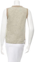 Thumbnail for your product : Celine Sleeveless Linen Top