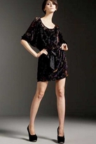Thumbnail for your product : Winter Kate Ophelia Velvet Dress in Purple