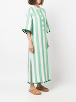 Thumbnail for your product : Kate Spade Striped Short-Sleeve Tunic Dress