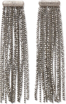 【VIP価格】BRUNELLO CUCINELLI Sculptured Earrings Sculptured Earrings for Woman in Lignite Grey | Brunello