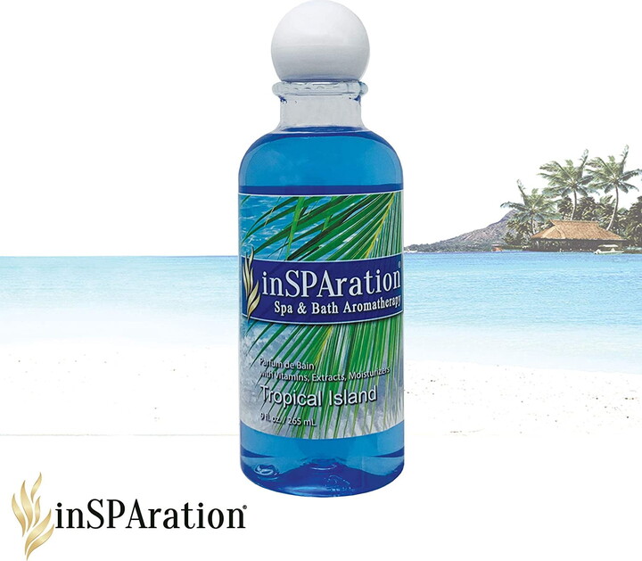 InSPAration Spa and Bath Aromatherapy, Tropical Island Liquid, 9 oz