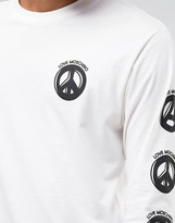 Thumbnail for your product : Love Moschino Peace Back Print Long Sleeve Top