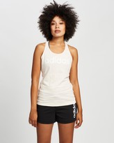 Thumbnail for your product : adidas Women's Pink Muscle Tops - Essentials Linear Slim Tank - Size XL at The Iconic