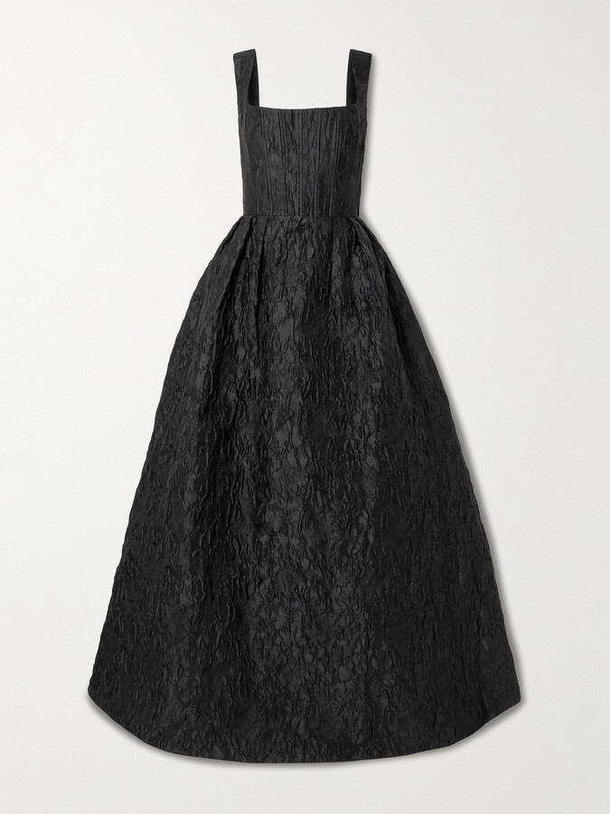 Rebecca Vallance Vanilla Dreams Cloqué Gown - Black