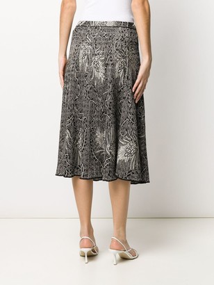 Etro Knitted Straight Fit Skirt
