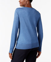Thumbnail for your product : Karen Scott Petite Embellished Cardigan, Created for Macy's