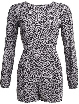 Superdry Gathered Bell Sleeve Playsuit