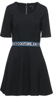JUICY COUTURE S Women Black Short dress Viscose, Polyester, Elastane