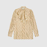Thumbnail for your product : Gucci stamp silk shirt