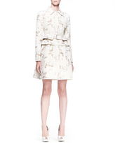 Thumbnail for your product : Alexander McQueen Pleated-Back Coat Dress, Cream/Sand
