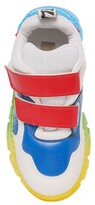 Thumbnail for your product : Stella McCartney Kids Color block faux leather strap sneakers