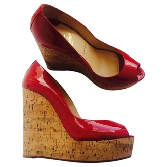 Christian Louboutin Red Patent leather Sandals