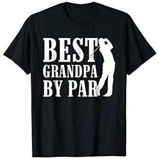 Mens Best Grandpa By Par Funny Fathers Day Golf T-shirt
