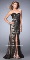 Thumbnail for your product : La Femme Amber Sweetheart Sequin Prom Dress
