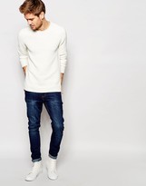 Thumbnail for your product : Selected Textured Knitted Crew Neck Sweater